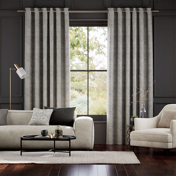Palazzo Chenille Grey Curtains