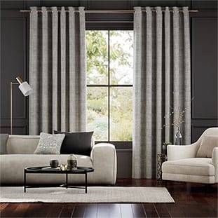 Palazzo Chenille Grey Curtains thumbnail image