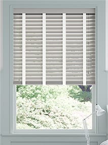 Pale Grey & White Chantilly Wooden Blind thumbnail image