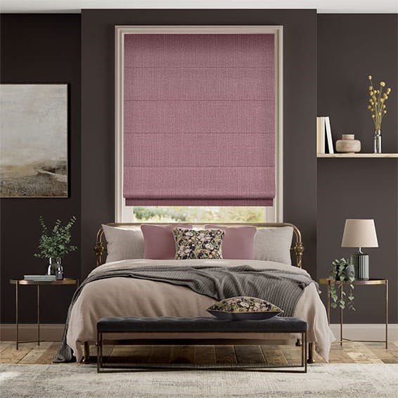 Paleo Linen Damson  Roman Blind