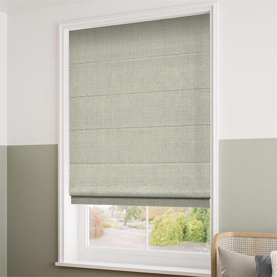 Paleo Linen Biscotti Roman Blind