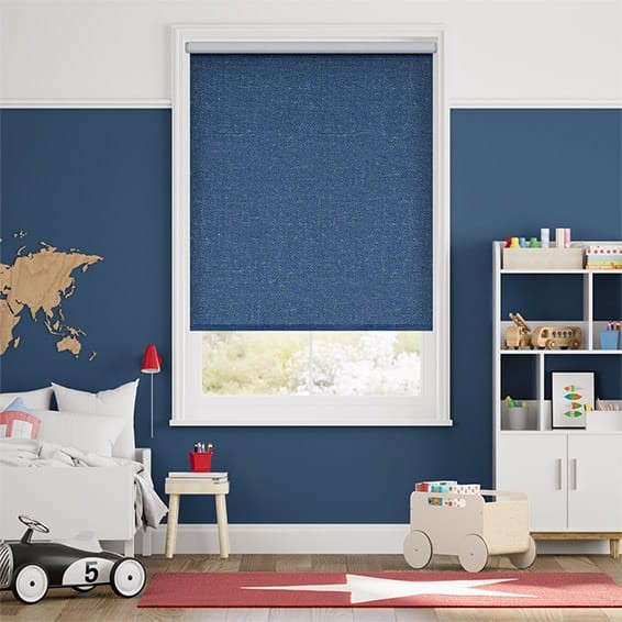 Choices Paleo Linen Blue Azure Roller Blind