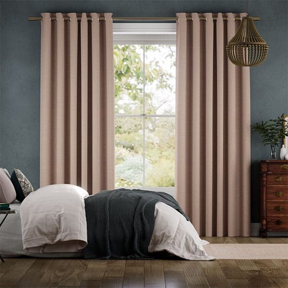 Paleo Linen Dusky Pink  Curtains