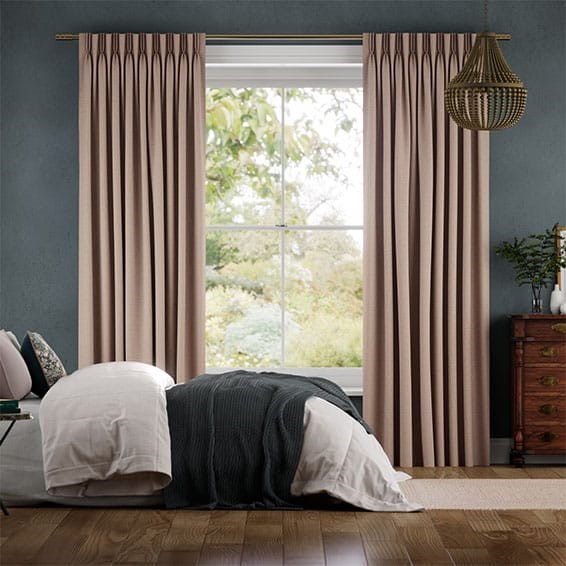 Paleo Linen Dusky Pink  Curtains