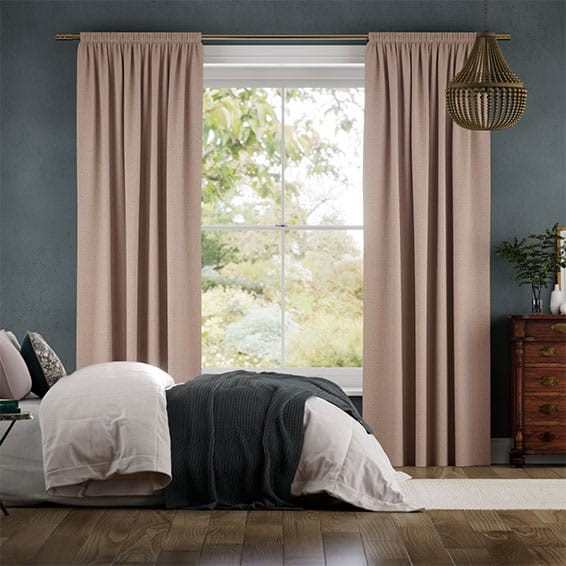 Paleo Linen Dusky Pink  Curtains