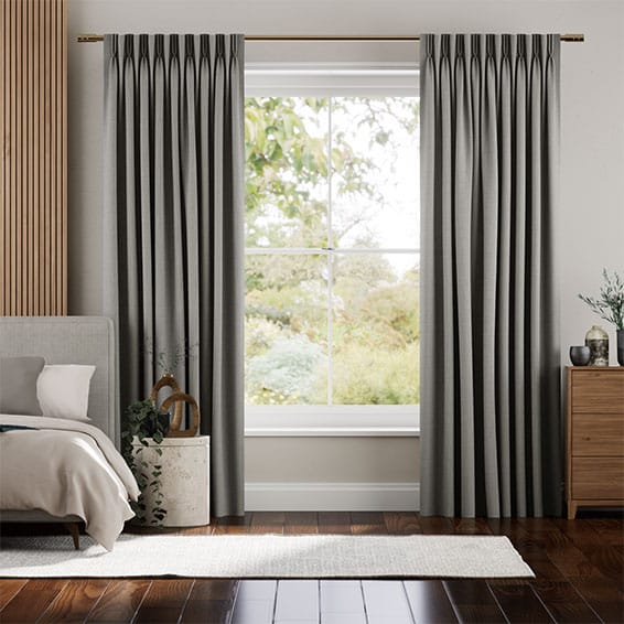 Paleo Linen Elephant Grey Curtains