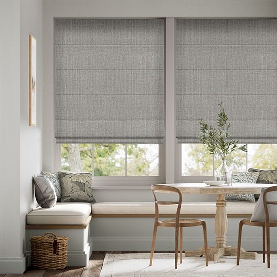 Paleo Linen Elephant Grey Roman Blind