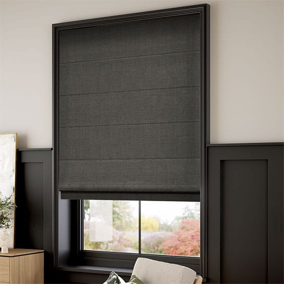 Paleo Linen Homespun Grey Roman Blind