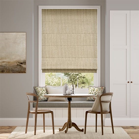 Paleo Linen Hopsack Roman Blind