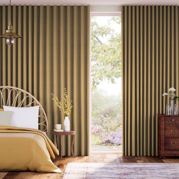 Paleo Linen Mustard Curtains thumbnail image