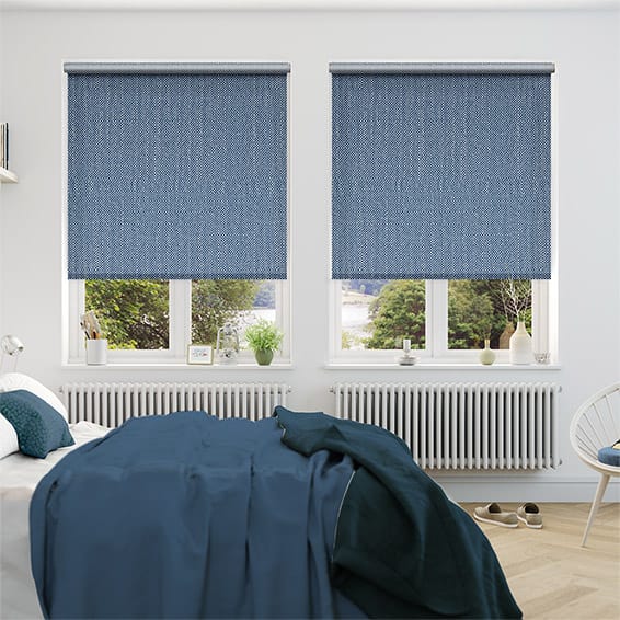 Choices Paleo Linen Persian Blue Roller Blind