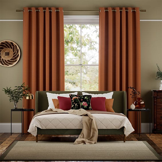 Paleo Linen Pumpkin  Curtains