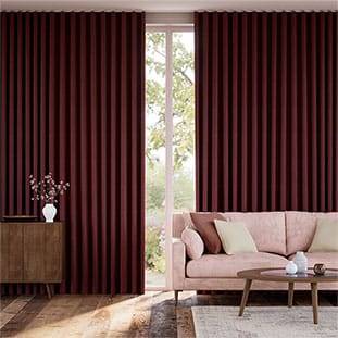 Paleo Linen Ruby Red Curtains thumbnail image