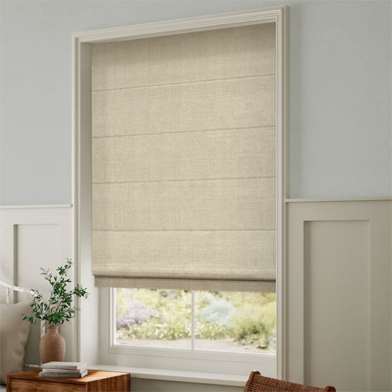 Paleo Linen Sandstone Roman Blind