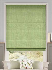 Paleo Linen Spring Green Roman Blind thumbnail image