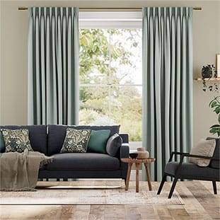 Paleo Linen Teal Wash Curtains thumbnail image