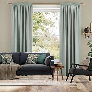 Paleo Linen Teal Wash Curtains thumbnail image