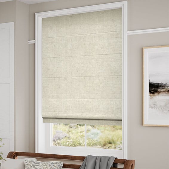 Paleo Linen Vintage Cream Roman Blind | Blinds 2go™