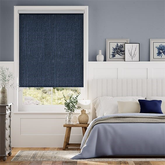 Choices Paleo Linen Vintage Indigo Roller Blind