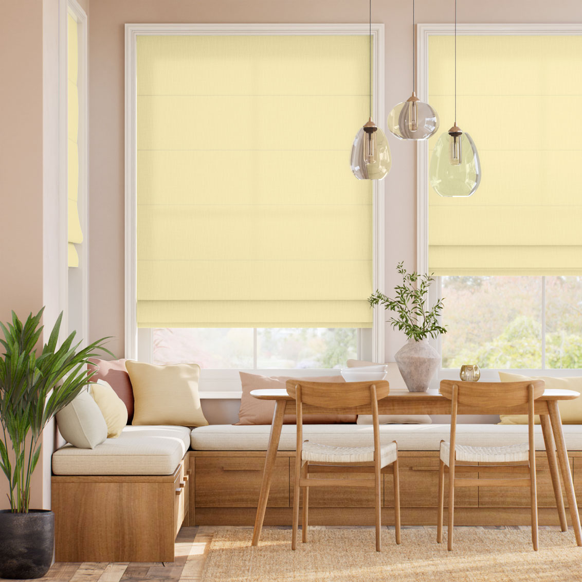 Pantone French Vanilla Roman Blind