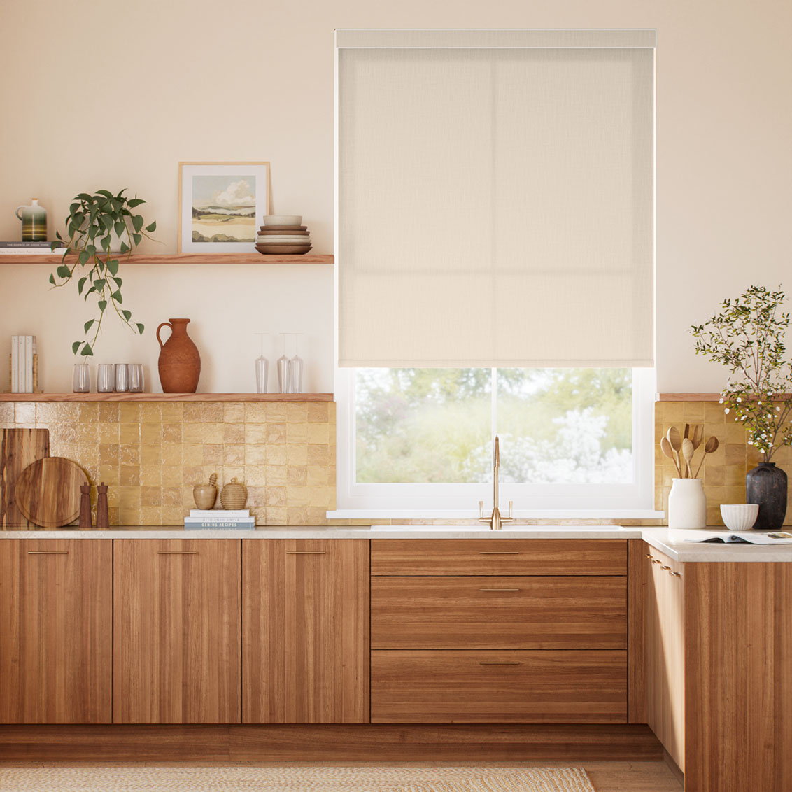 Pantone Tapioca Roller Blind