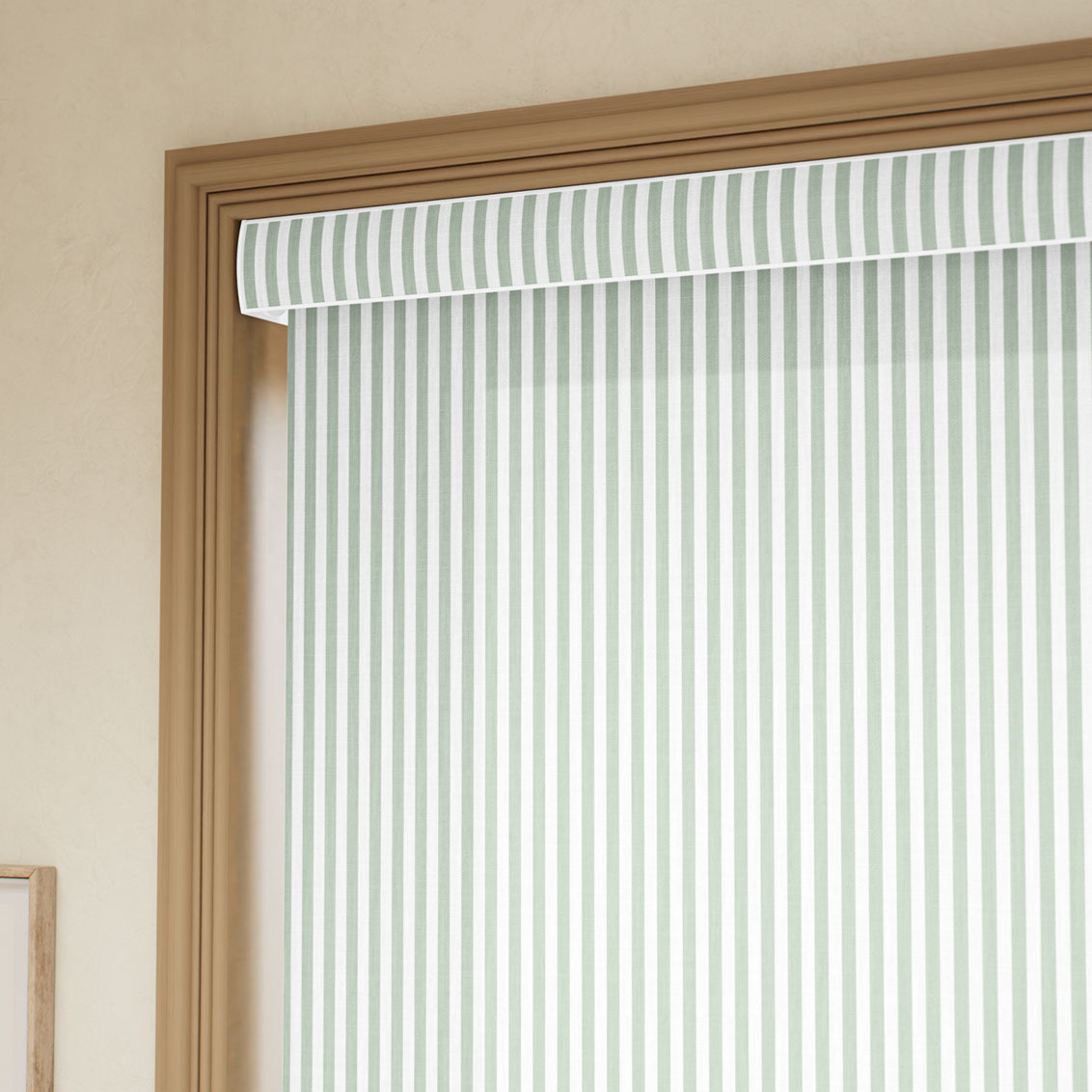 Pantone Dewkist - Fine Stripe  Roller Blind