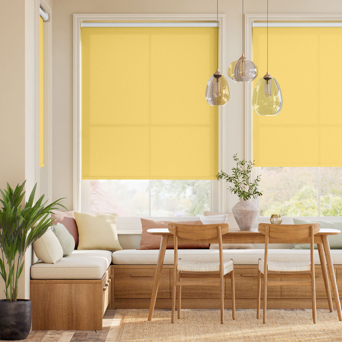 Pantone Cream Gold Roller Blind