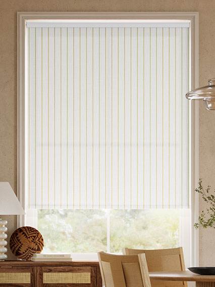 Pantone Cream Gold - Needle Stripe Roller Blinds thumbnail image