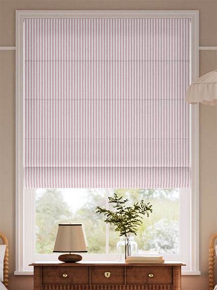Pantone Pale Lilac - Fine Stripe Roman Blinds thumbnail image