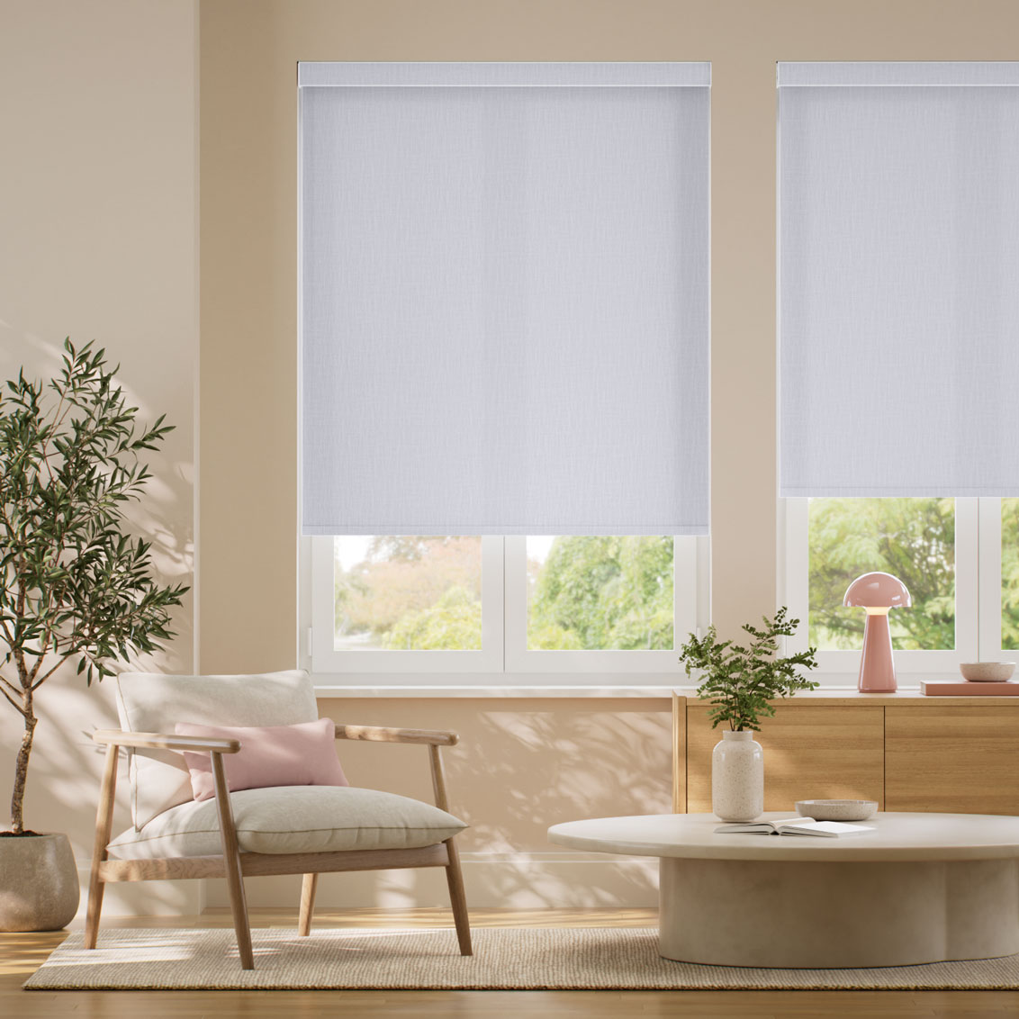 Pantone Lilac Hint Roller Blind