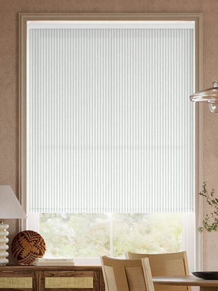 Pantone Foggy Dew - Fine Stripe Roller Blinds thumbnail image