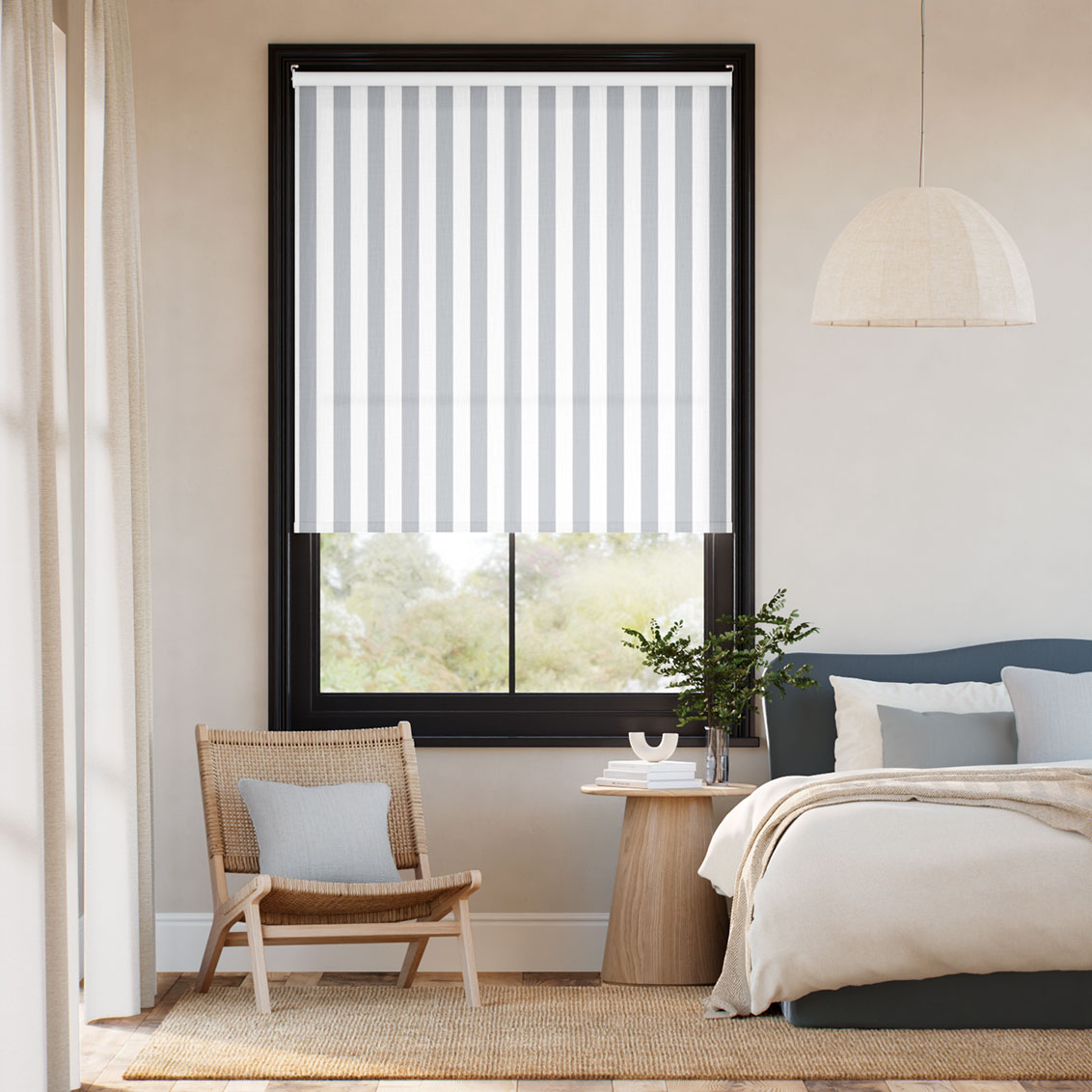 Pantone Micro Chip - Block Stripe Roller Blind