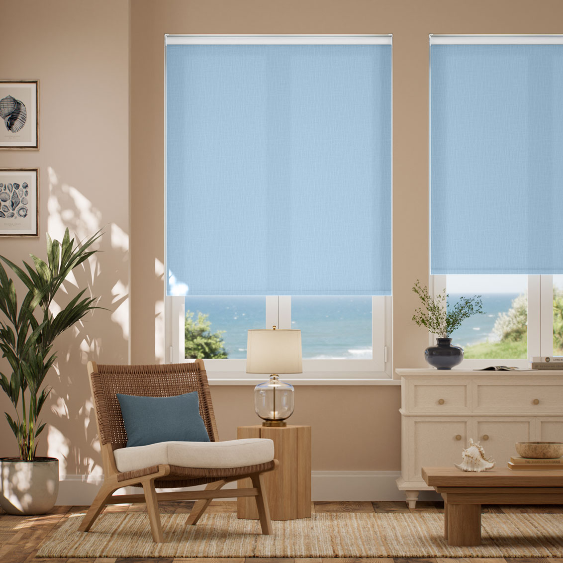 Pantone Dream Blue Roller Blind