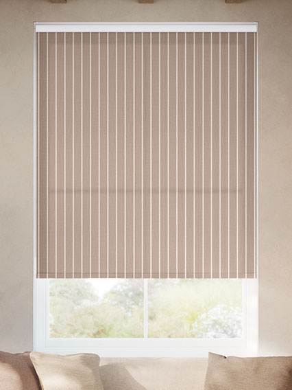 Pantone Stucco - Deep Needle Stripe Roller Blinds thumbnail image