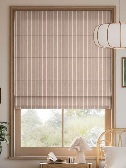 Pantone Stucco - Deep Needle Stripe Roman Blinds thumbnail image