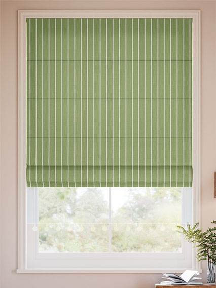 Pantone Epsom - Deep Needle Stripe Roman Blinds thumbnail image