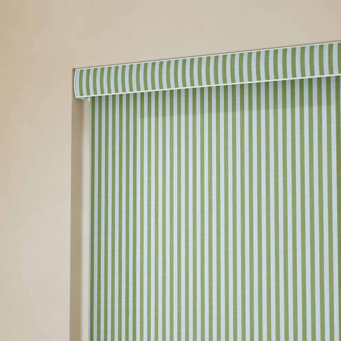 Pantone Epsom - Fine Stripe Roller Blind