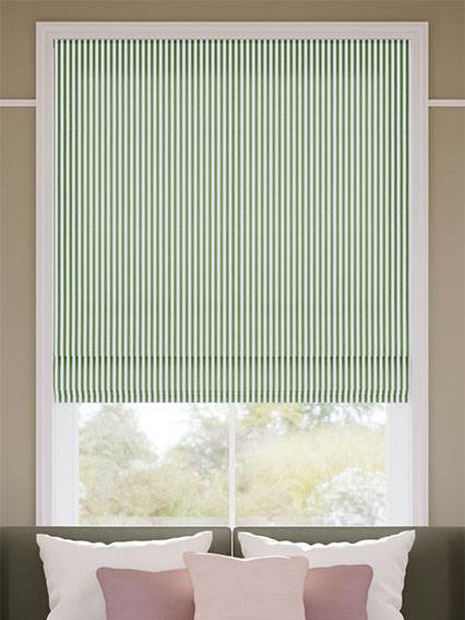 Pantone Epsom - Fine Stripe Roman Blinds thumbnail image