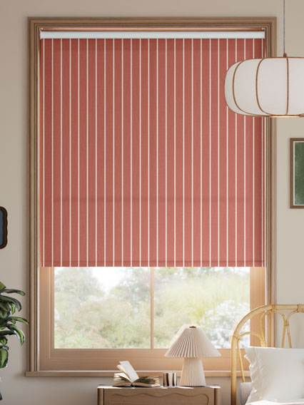 Pantone Redwood - Deep Needle Stripe Roller Blinds thumbnail image