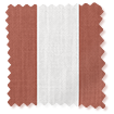 Pantone Redwood - Block Stripe Roller Blind sample image
