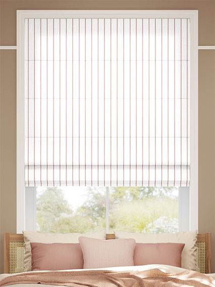 Pantone Redwood - Needle Stripe Roman Blinds thumbnail image