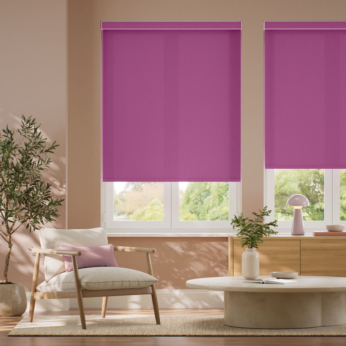 Pantone Vivid Viola Roller Blind
