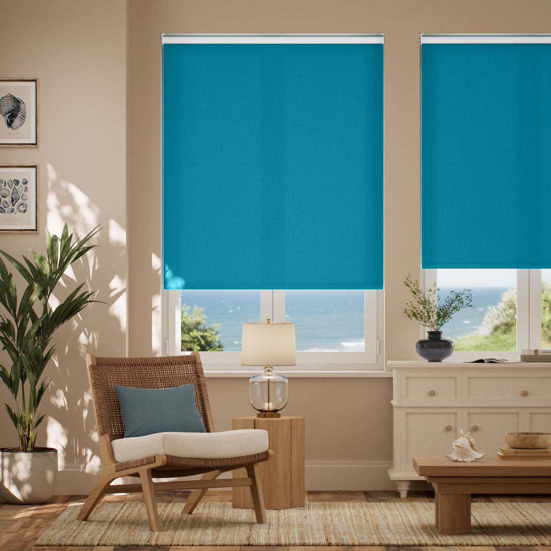 Pantone Mosaic Blue Roller Blind