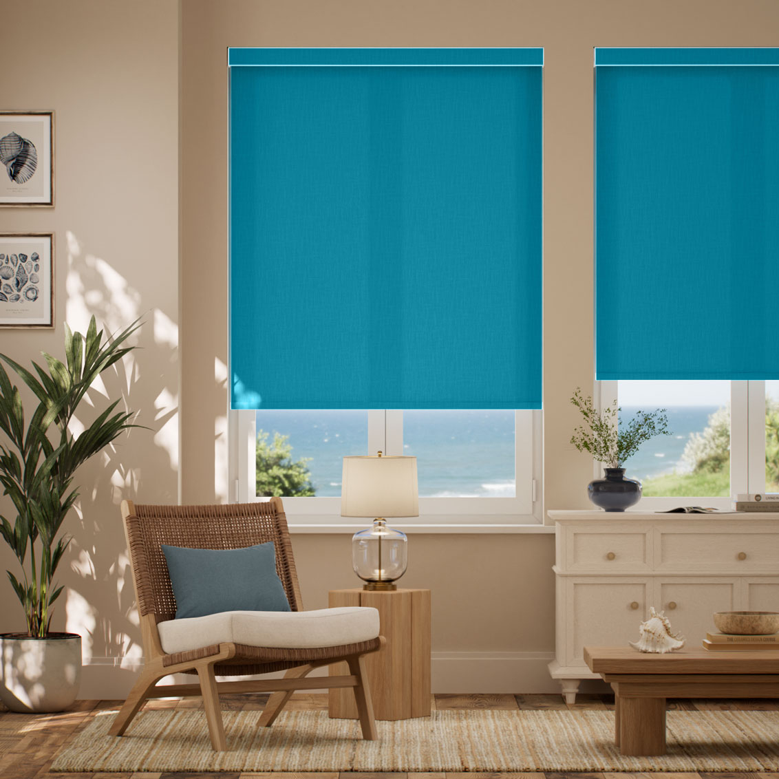 Pantone Mosaic Blue Roller Blind