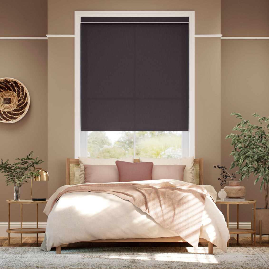 Pantone Black Bean Roller Blind