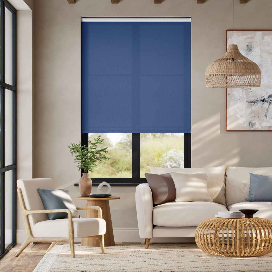 Pantone True Navy Roller Blind