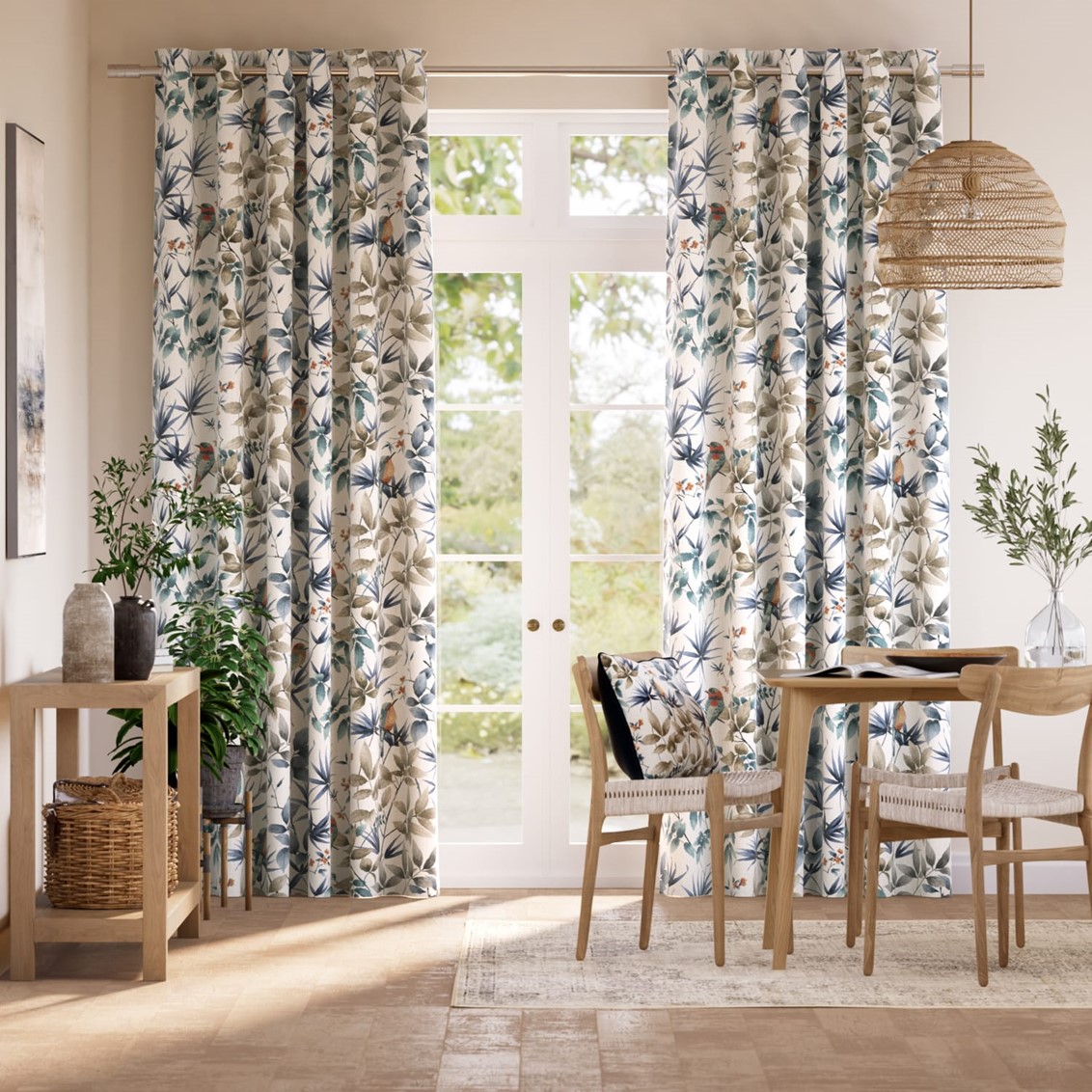 Paradiso Blue Stone Curtains