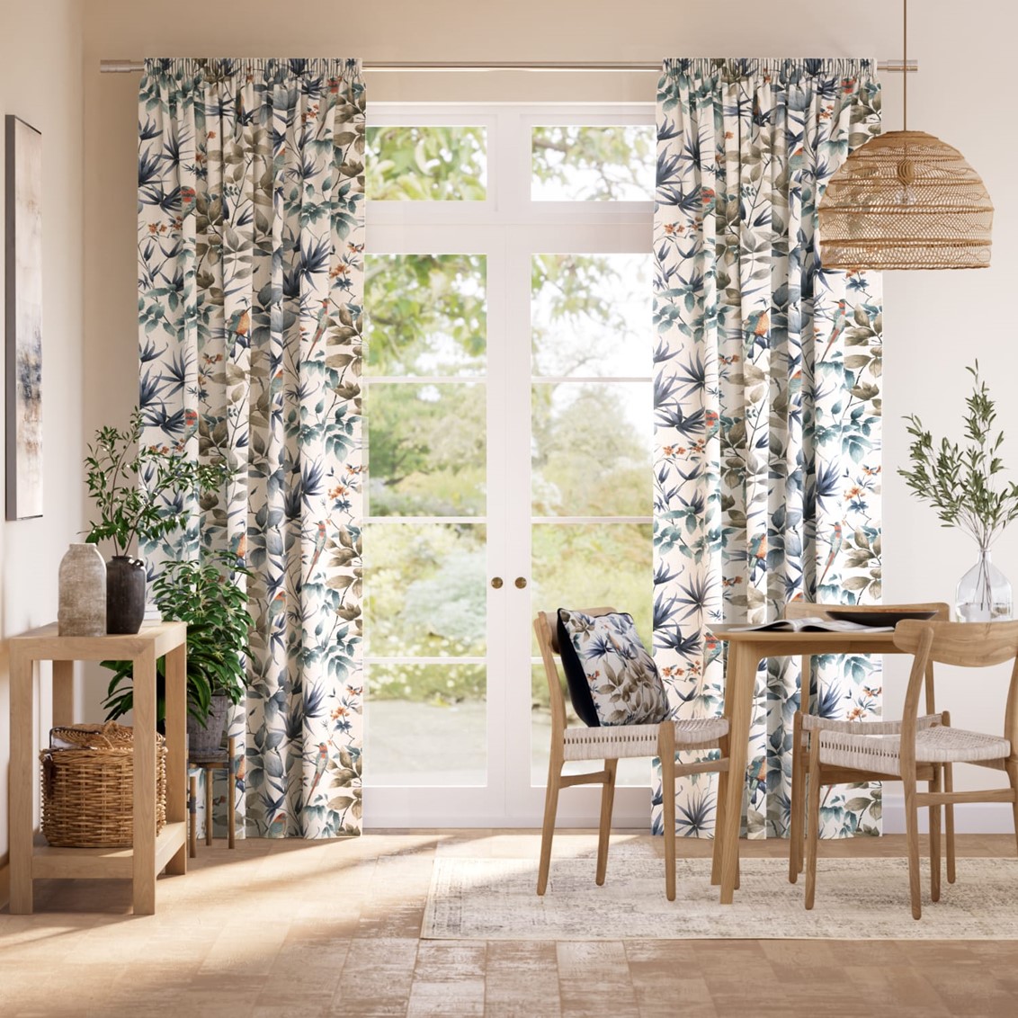 Paradiso Blue Stone Curtains