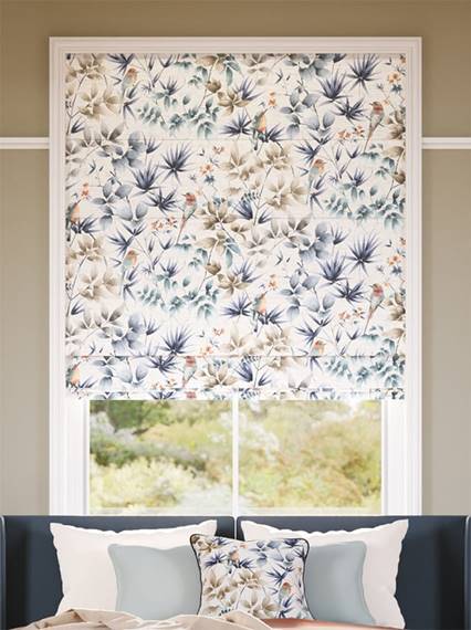 Paradiso Blue Stone Roman Blind thumbnail image