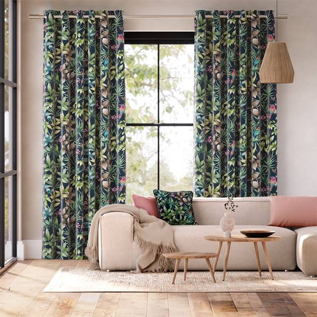 Paradiso Teal Curtains thumbnail image